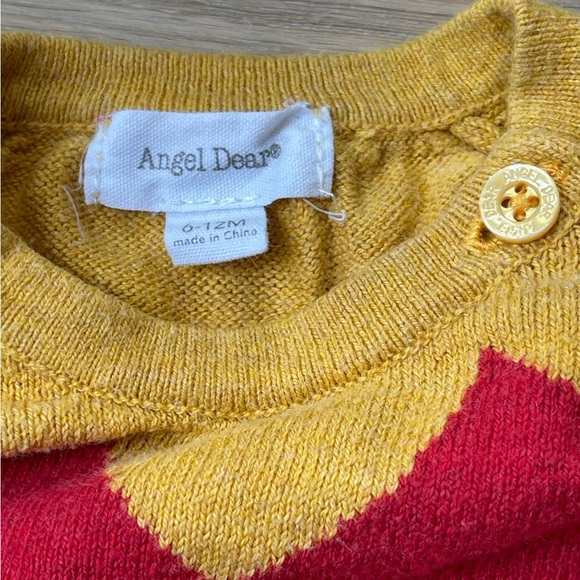 Angel Dear Christmas Elf Sweater Romper 6-12 mos - Picture 2 of 6